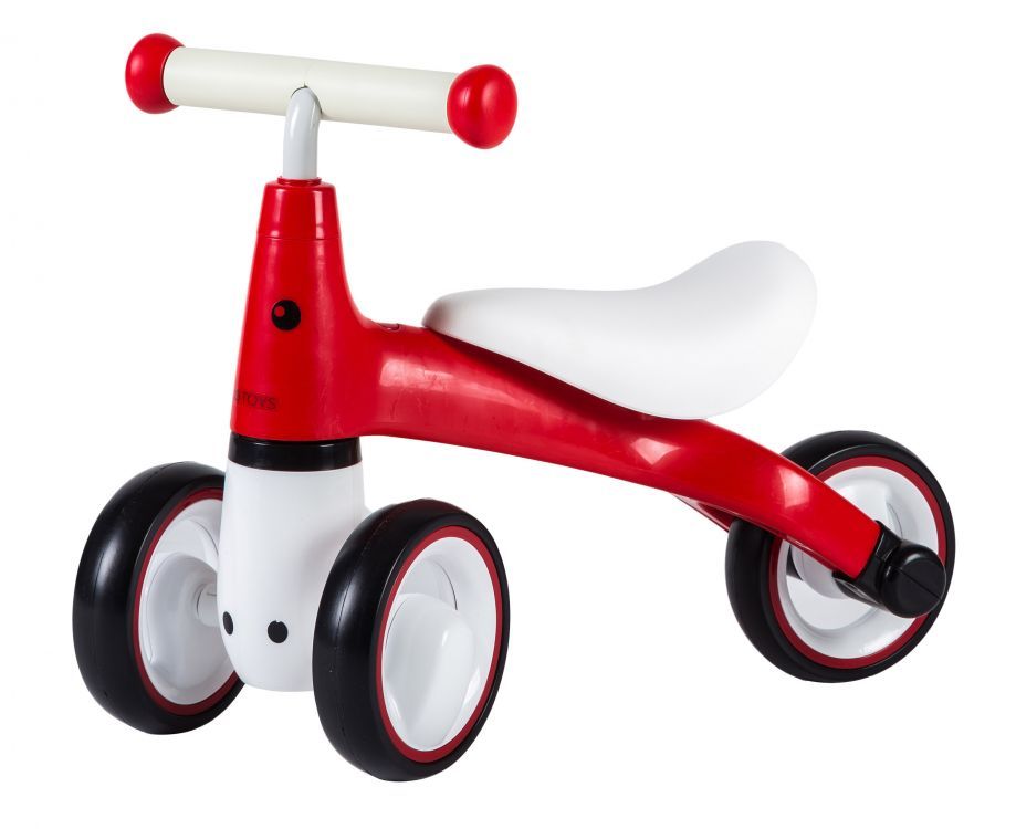 Tricicleta idealStore pentru copii Red Rider , Ideala pentru cei mici intre 12-36 luni pentru o plimbare de neuitat alaturi de parinti si prieteni, Dimensiune 50x22x39 , Sarcina maxima admisa 20kg, Culoare Rosu