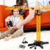 Macara cu Telecomanda idealStore Building Machine, rotatie 360, Functie de Ridicare si Coborare, Macara Mobila si Extensibila, Carlig, Cabina cu rotatie, cu accesorii de constructie incluse - imagine 29