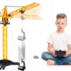 Macara cu Telecomanda idealStore Building Machine, rotatie 360, Functie de Ridicare si Coborare, Macara Mobila si Extensibila, Carlig, Cabina cu rotatie, cu accesorii de constructie incluse - imagine 6