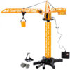 Macara cu Telecomanda idealStore Building Machine, rotatie 360, Functie de Ridicare si Coborare, Macara Mobila si Extensibila, Carlig, Cabina cu rotatie, cu accesorii de constructie incluse - imagine 2