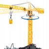 Macara cu Telecomanda idealStore Building Machine, rotatie 360, Functie de Ridicare si Coborare, Macara Mobila si Extensibila, Carlig, Cabina cu rotatie, cu accesorii de constructie incluse - imagine 10