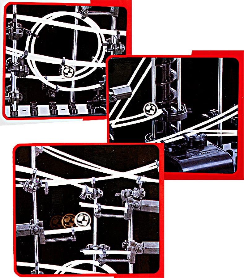 Set de Constructie Ball RollerCoaster 3D idealSTORE, Dimensiuni 60 x 18 x 36cm, Structura Metalica, Include 2 Bile de Otel, Sporeste divertismentul creativ si provocarile mentale, Level 2