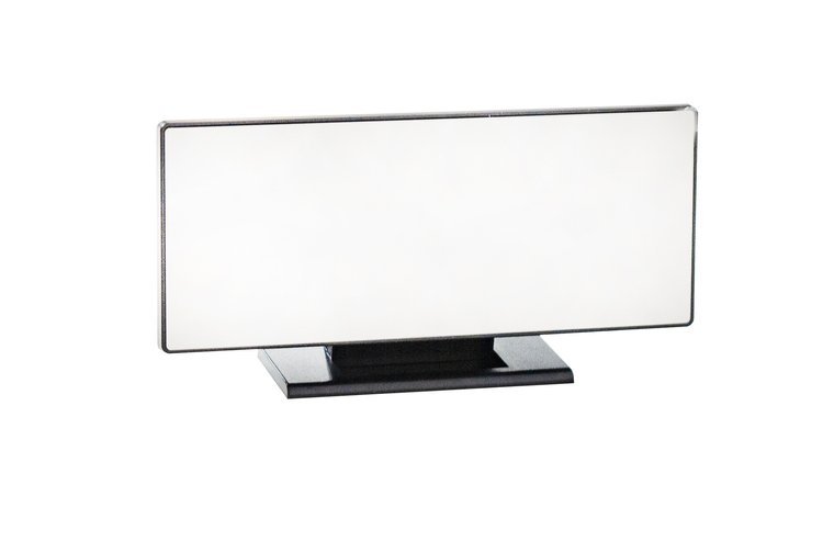 Ceas desteptator LED Ideal Store cu oglinda neagra si termometru 19×10 cm