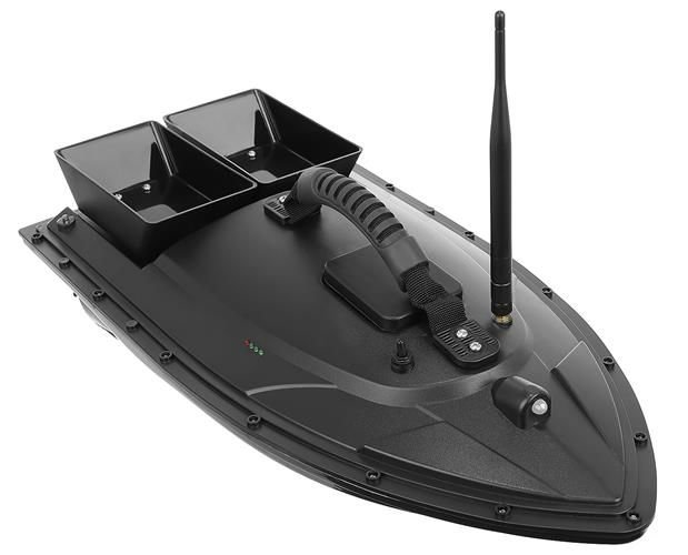 Barca idealSTORE de pescuit Dimensiuni 55 x 27 x 16 cm, Include telecomanda, antena detasabila, baterie, Autonomie 300m, Baterie 5200AH/ 7,4V, Timp de lucru 2,5h,Semnalizare lumina