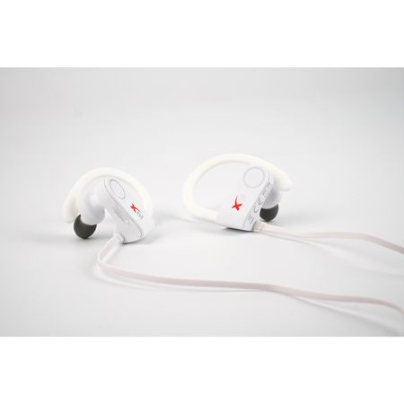 Casti profesionale White Noise  X-blitz Edition 2018, microfon integrat, conexiune Bluetooth 4.1,  Design modern si sport, Culoare Alb + suport telefon auto cadou !