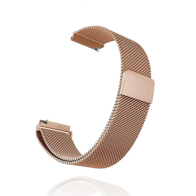 Bratara Ceas Metalica Smart Bracelet idealStore, Otel Inoxidabil Premium, Inchidere pe Magnet, Dimensiune Ajustabila, 20 MM, Auriu