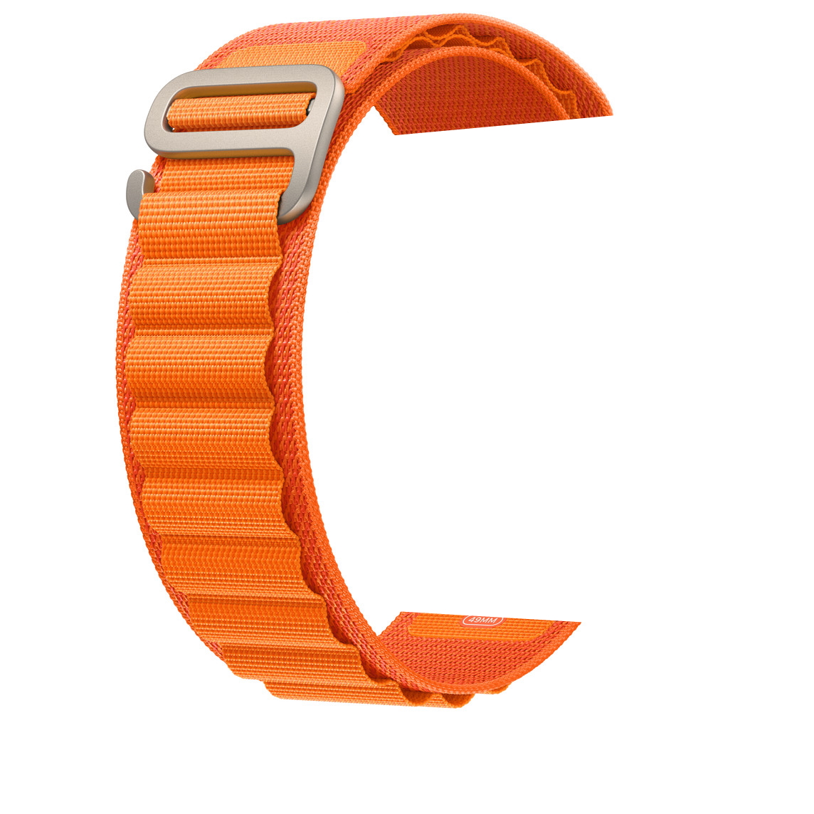 Bratara NylonStrap compatibila Smartwatch Ultra Watch IdealStore, Textila, Fara cusaturi ,Dimensiune 49 mm, Orange Edition
