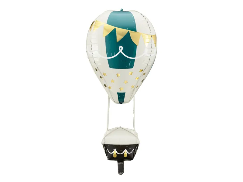 Balon 4D IdealStore, Din folie in forma balon cu aer cald ,Mix de culori,Dimensiune 36 x 110 cm,Poate fi umflat atat cu Aer cat si cu Heliu,Ideal pentru o petrecere reusita