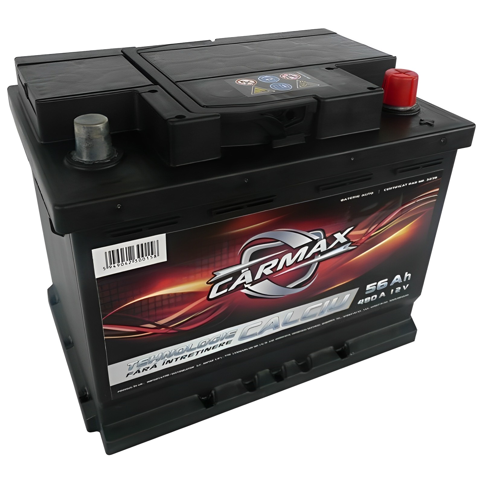 Baterie auto Carmax IdealStore, Capacitate 56Ah,12V, Recomandata masinilor pe benzina