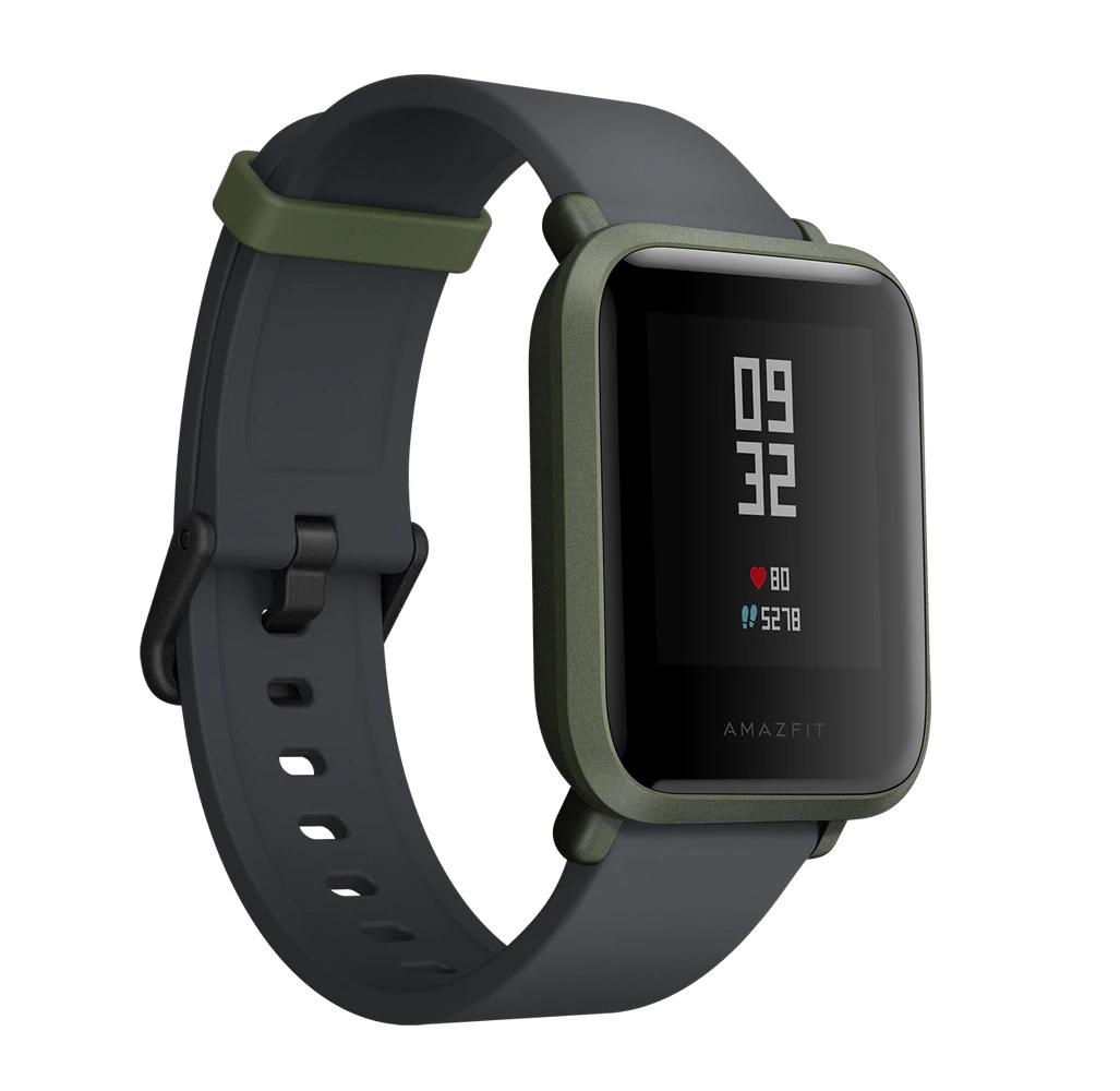 Bratara Fitness Xiaomi Amazfit Bip 2019 cu GPS  , Display cu Touchscreen 1.28″ , Curea Silicon Neagra , Rezistenta apa IP68 , Baterie de 190mAh , Monitorizare Puls , Pasi , Ritm Cardiac , Notificari Apeluri , SMS , Facebook , WhatsApp , Culoare Green Onix
