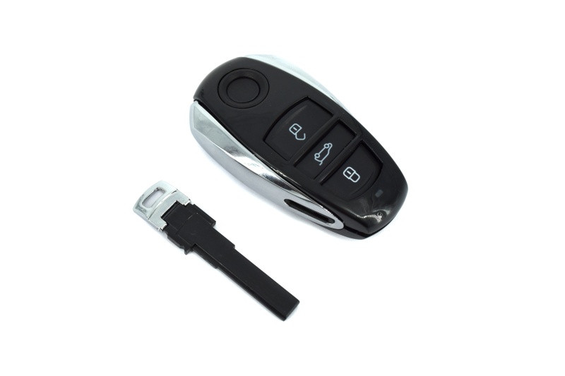 Telecomanda compatibila Volkswagen pentru cheie tip briceag cu 3 butoane , model elegant
