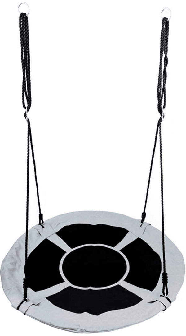 Leagan pentru copii profesional idealStore Stork’s Nest, tip Cuib, Sarcina maxima 150 Kg, Diametru 95 cm, Cadru Otel, Grey