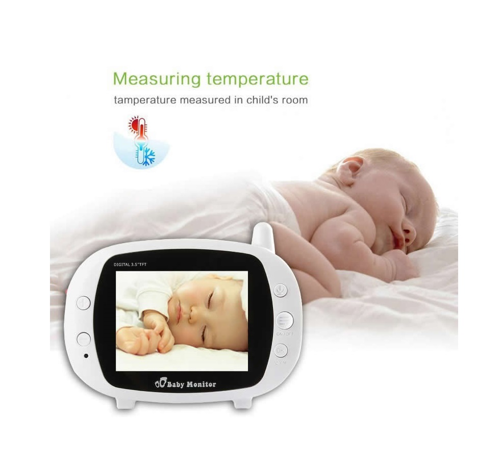 Sistem Baby Monitor Marvel 850M cu monitorizare audio si video clear view, Wireless, Night Vision, Senzor Monitorizare Temperatura,Display Color , Detectare Temperatura