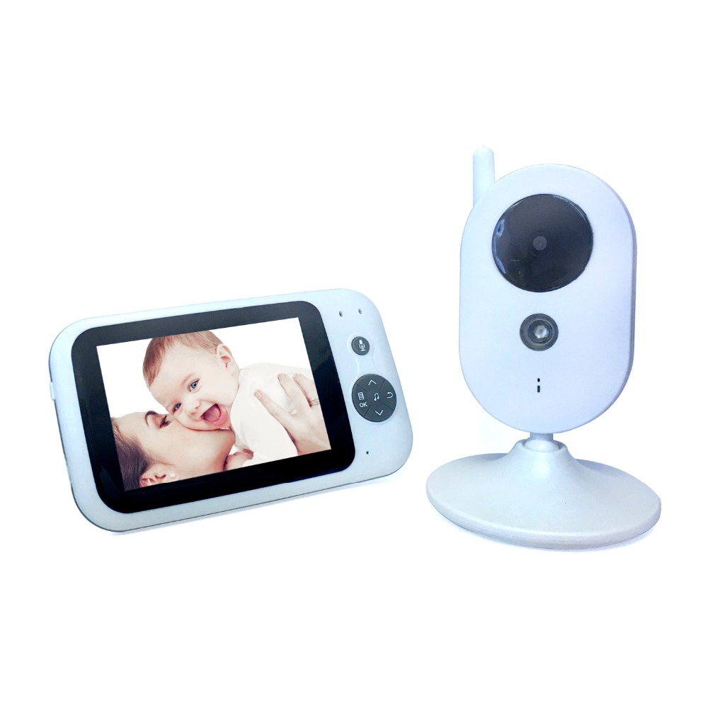 Sistem Baby Monitor Vision 303A , Model 2018 cu monitorizare audio si video ClearView , Wireless, Night Vision, Senzor Monitorizare Temperatura, Display Color , Detectare Temperatura