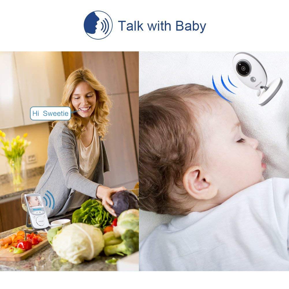 Sistem Baby Monitor Voice Baby 605 cu monitorizare audio si video clear view, Wireless, Night Vision, Senzor Monitorizare Temperatura,Display Color , Detectare Temperatura