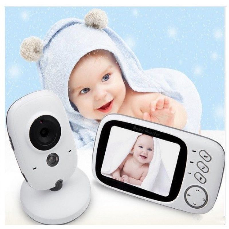 Sistem Monitorizare Bebelusi Baby Safety 851V cu monitorizare audio si video Clear View, Conexiune Wireless Intre Camera Si Monitor, Night Vision, Senzor Monitorizare Temperatura, Display Color , Detectare Temperatura